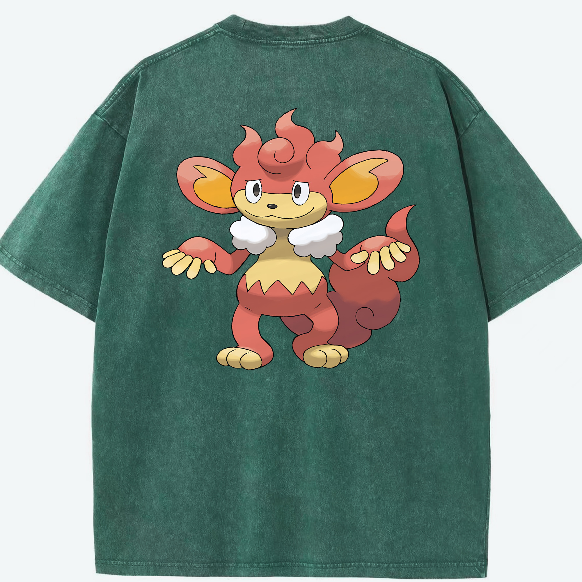 （画像用） ポケットモンスター Pokémon 綿100% ヴィンテージ風 半袖Tシャツ（背面プリント）